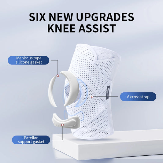 Sports Kneepad Pressurized Elastic Knee Pads Knee Support Joints Protector Fitness Gear Injury Recovery Brace Protector Non-Slip