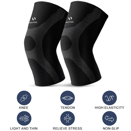 1Pair Knee Brace for Women &Men - Workout Knees Compression Sleeve for Knee Pain Relief Joint Support for Arthritis,Fitness,Work