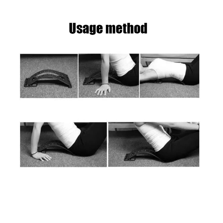 Lumbar massage pad; back massager; fitness lumbar support; lumbar stretcher